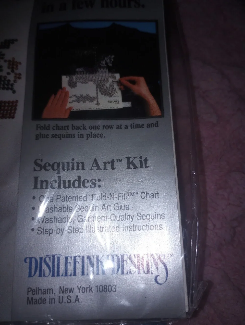 Vintage 90s Sequin Art Kits - Ghost, Tiger, Cat Or Cardinal NWT